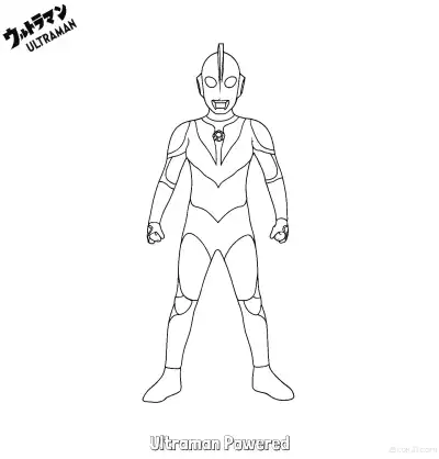 Free printable Ultraman Powered  Coloring Page - Free Printable Ultraman PDF Coloring Sheets coloring page