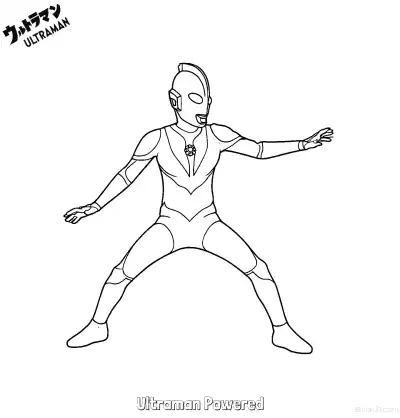 Free printable Ultraman Powered 2 Coloring Page - Free Printable Ultraman PDF Coloring Sheets coloring page