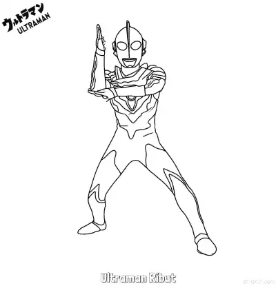 Free printable Ultraman Ribut 1 Coloring Page - Free Printable Ultraman PDF Coloring Sheets coloring page