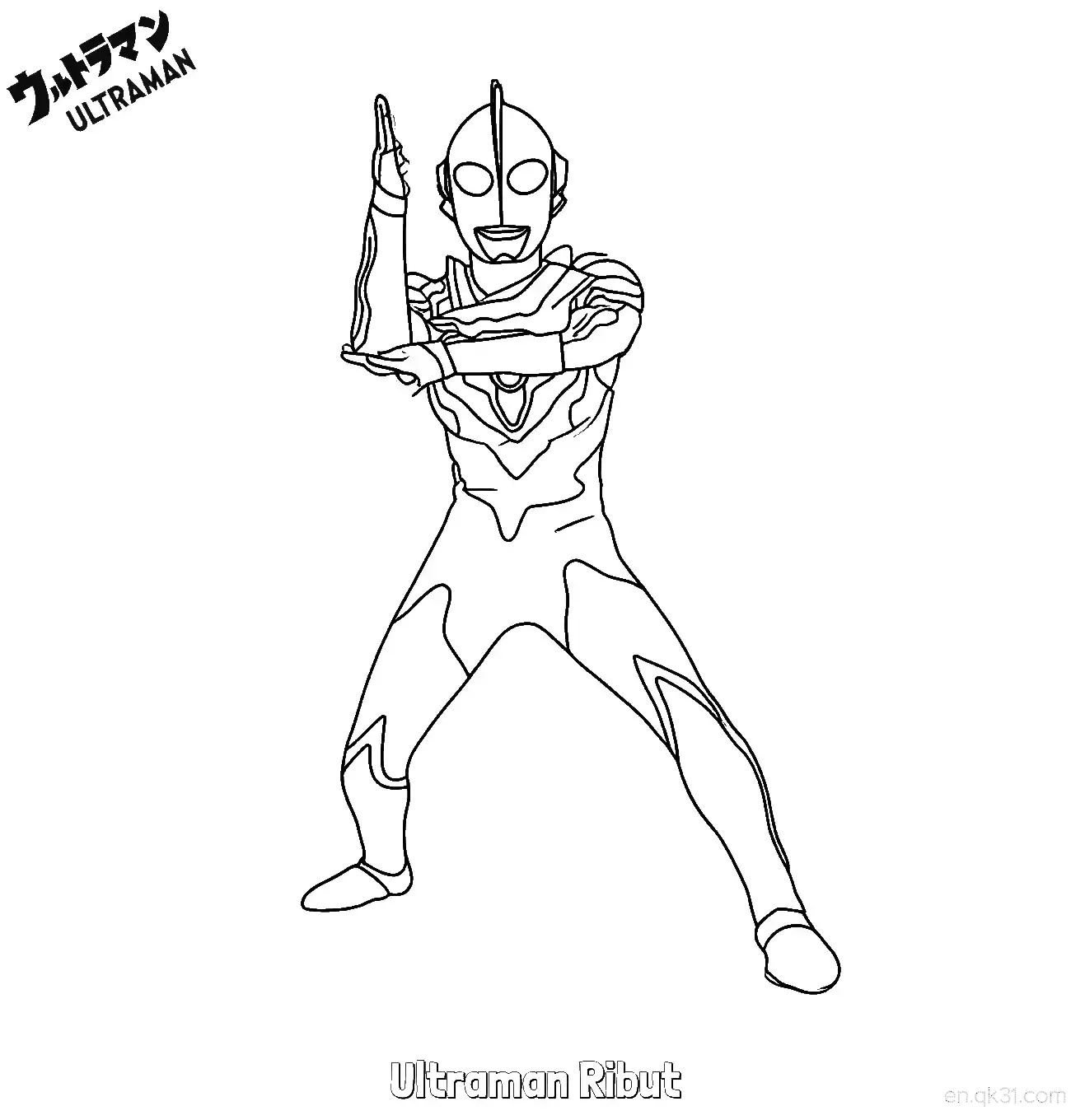 Ultraman Ribut 1 Coloring Page - Free Printable Ultraman PDF Coloring Sheets – Free Printable Coloring Page for Kids and Adults