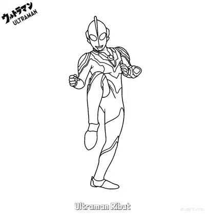 Free printable Ultraman Ribut 2 Coloring Page - Free Printable Ultraman PDF Coloring Sheets coloring page