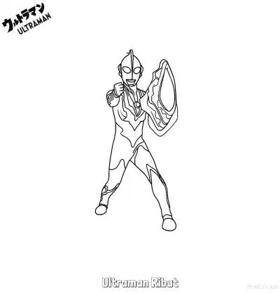 Free printable Ultraman Ribut 3 Coloring Page - Free Printable Ultraman PDF Coloring Sheets coloring page