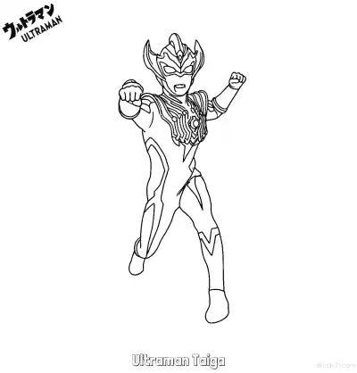 Free printable Ultraman Taiga 2 Coloring Page - Free Printable Ultraman PDF Coloring Sheets coloring page