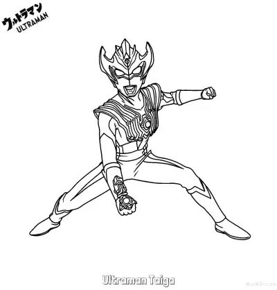Free printable Ultraman Taiga 3 Coloring Page - Free Printable Ultraman PDF Coloring Sheets coloring page