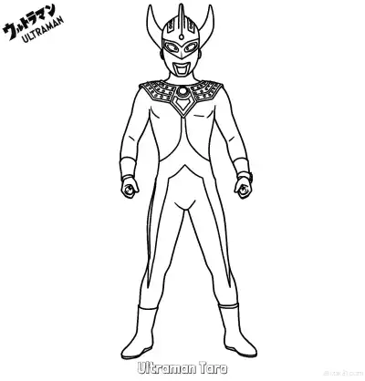 Free printable Ultraman Taro  Coloring Page - Free Printable Ultraman PDF Coloring Sheets coloring page