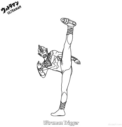 Free printable Ultraman Trigger 3 Coloring Page - Free Printable Ultraman PDF Coloring Sheets coloring page