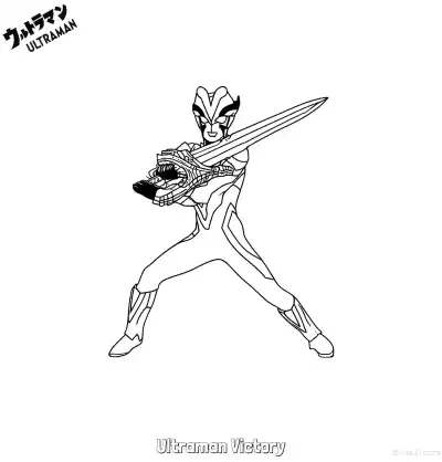 Free printable Ultraman Victory 3 Coloring Page - Free Printable Ultraman PDF Coloring Sheets coloring page