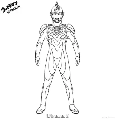 Free printable Ultraman Z  Coloring Page - Free Printable Ultraman PDF Coloring Sheets coloring page
