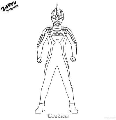 Free printable Ultra Seven 21 21 Coloring Page - Free Printable Ultraman PDF Coloring Sheets coloring page
