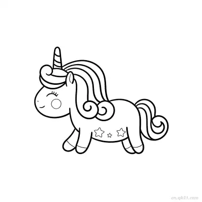 Free printable Dreamy Cute Unicorn Coloring Page coloring page