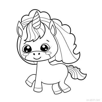 Free printable Rearing Unicorn Coloring Page coloring page
