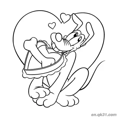 Free printable Cute Couple Hug Valentine Page coloring page