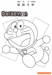 哆啦A梦-Doraemon 机器猫 ドラえもん|简笔画|素描|涂鸦|涂颜色